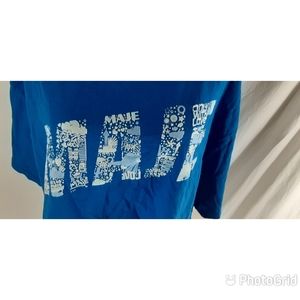 MAJE Women Oversized Cropped Graphic Spellout T-Shirt Size 3